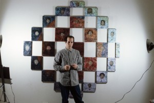 Artist in Front of Uni-Verse 1989