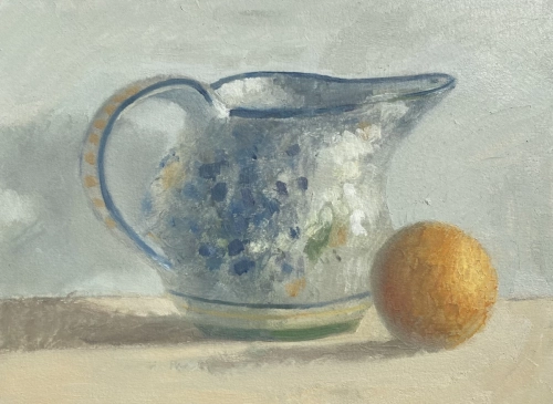 Still life with orange